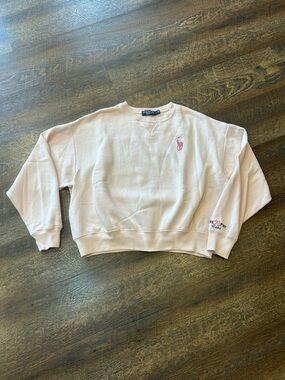 Ralph Lauren Pink Pony Light Pink Crewneck Sweatshirt